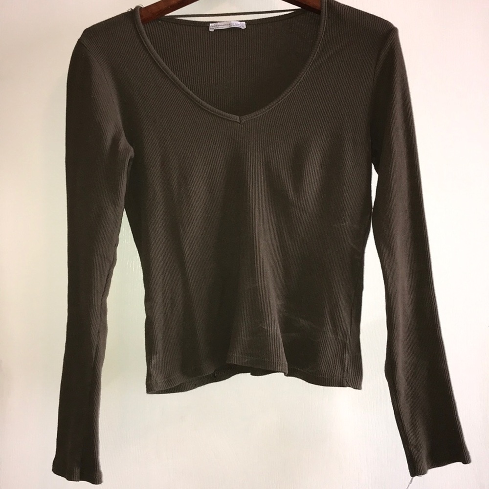 Arm green cotton long sleeve